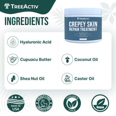 TreeActiv Cream bottle with hyaluronic acid emphasis for deep hydration