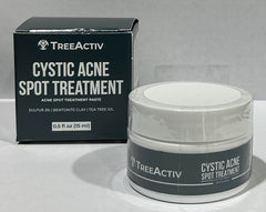 TreeActiv bentonite clay detail highlights purifying properties for blemish-prone skin