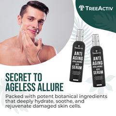 TreeActiv Hyaluronic Serum two-ounce packaging for daily use.