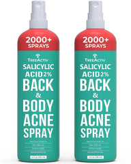 TreeActiv Salicylic Acid Back & Body Spray in a fine mist for clearer skin