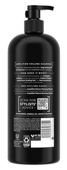 Six-pack of TRESemmé 24 Hour Body shampoo highlights value and volume for daily styling.