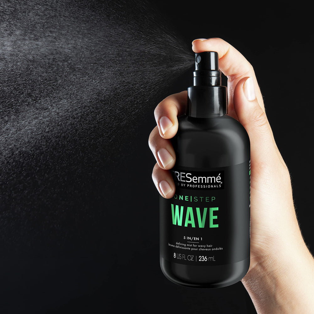 TRESemmé mist prepared for blow-dry and curling iron styling
