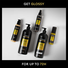 TRESemmé cruelty-free PETA-certified hair care logo.
