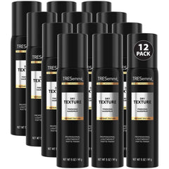 TRESemmé Dry Texture Finishing Mist bottle shows sleek packaging for instant volume.