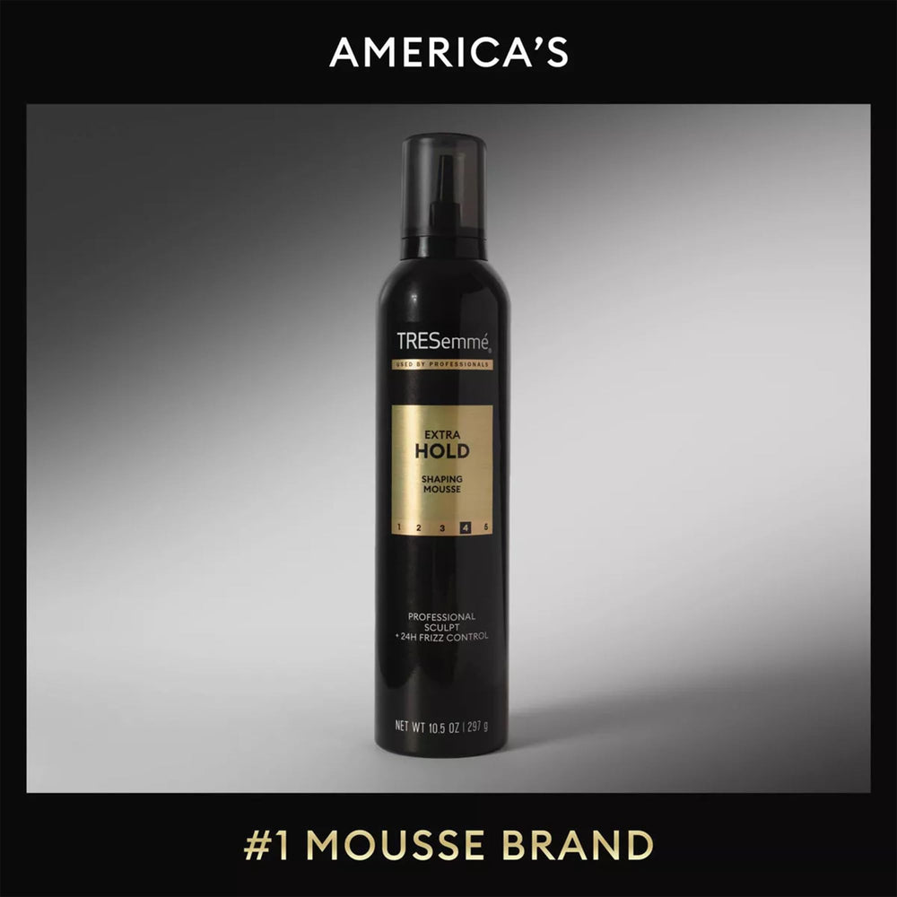Mousse with hairspray to demonstrate completed long-lasting style.