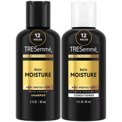 TRESemmé travel shampoo 3oz bottle for on-the-go hydration and frizz control