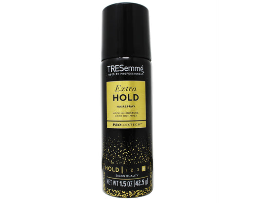 TRESemmé TRES Two Extra Hold spray bottle front for all-day control