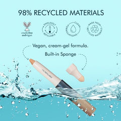 Label emphasizes cruelty-free vegan clean formula from TRE'STIQUE Concealer Crayon.