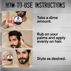 Tribal Chimp Hair Styling Clay citrus scent enhances styling confidence.