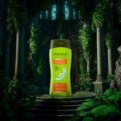TRICHUP Hair Fall Control Herbal Shampoo pack3 spine showing packaging design.