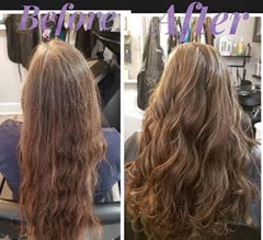Tricomax Vivandi Miracle Fruit Oil heat protection before styling.