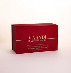 Tricomax Vivandi Miracle Fruit Oil on soft shiny hair ends.
