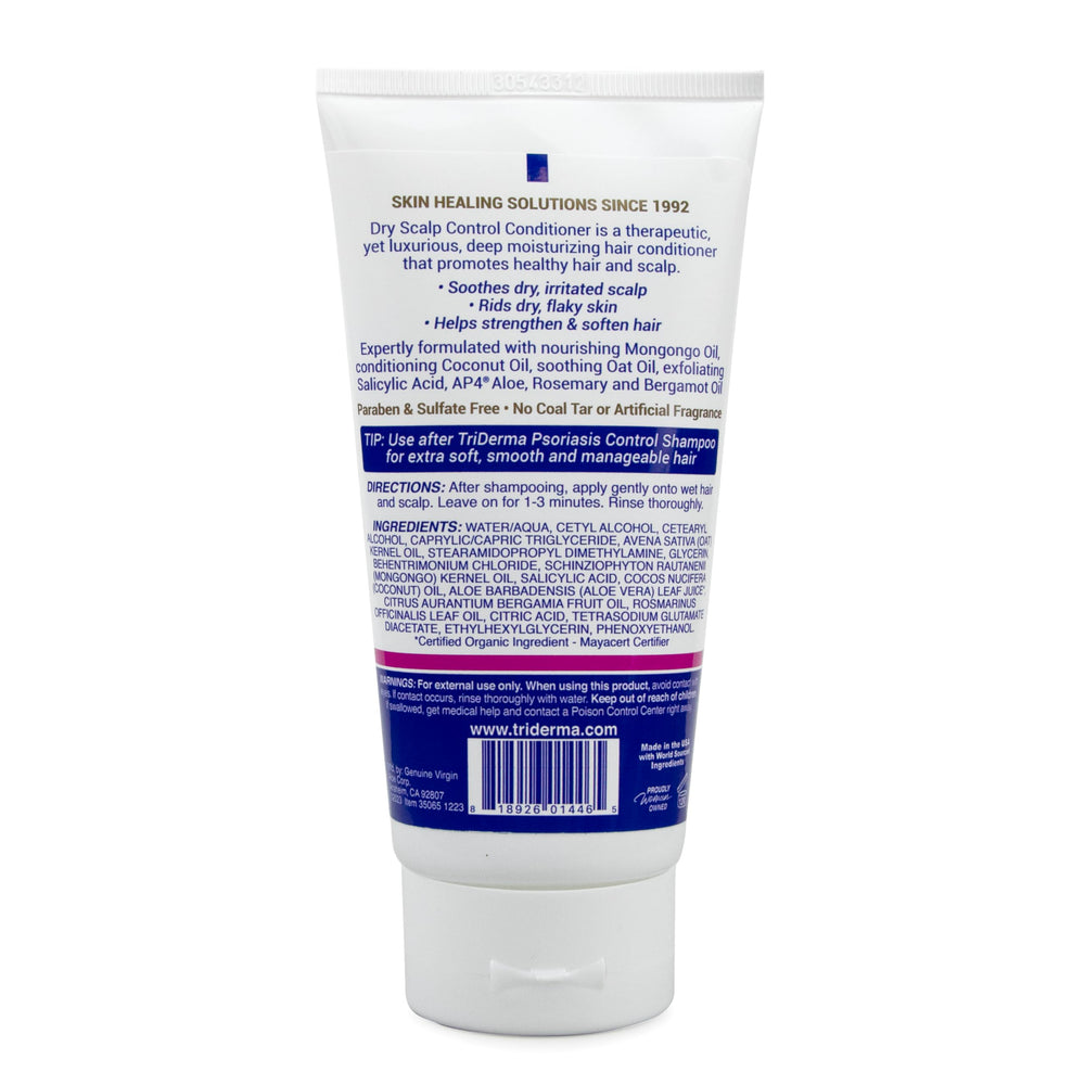 TriDerma Colloidal oatmeal close-up for soothing scalp comfort.