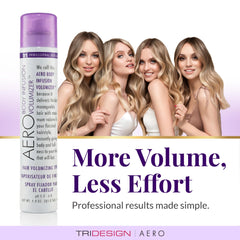 Fine mist nozzle delivering precise, light application from TRIDESIGN product.