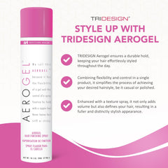 TRIDESIGN Aerogel hairspray bottle dispensing for even spray