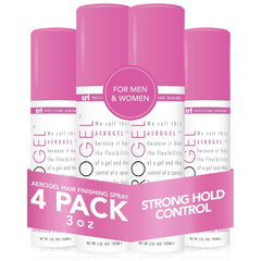 TRIDESIGN Aerogel hairspray bottle shows strong hold for lasting style.