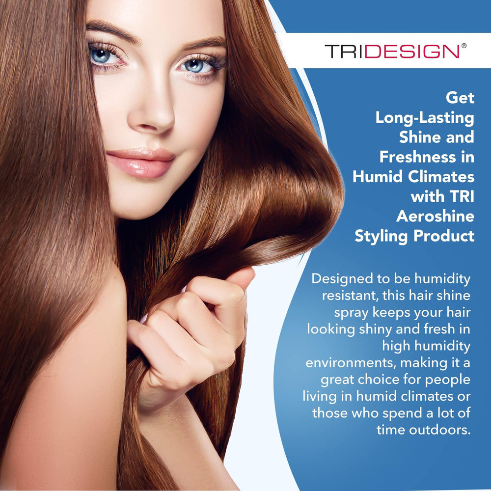 Before styling, Aeroshine spritz helps boost volume on damp hair.