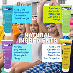 TRISWIM Kids Body Wash cleanses skin and reduces chlorine odors.
