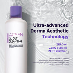 Makeup removal action with Troiareuke ACSEN cleanser leaves a refreshed feel.