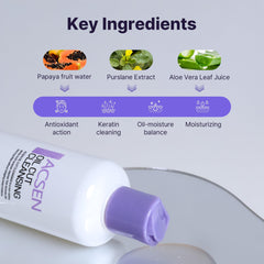 Troiareuke ACSEN sebum-balancing formula helps maintain a balanced skin surface.