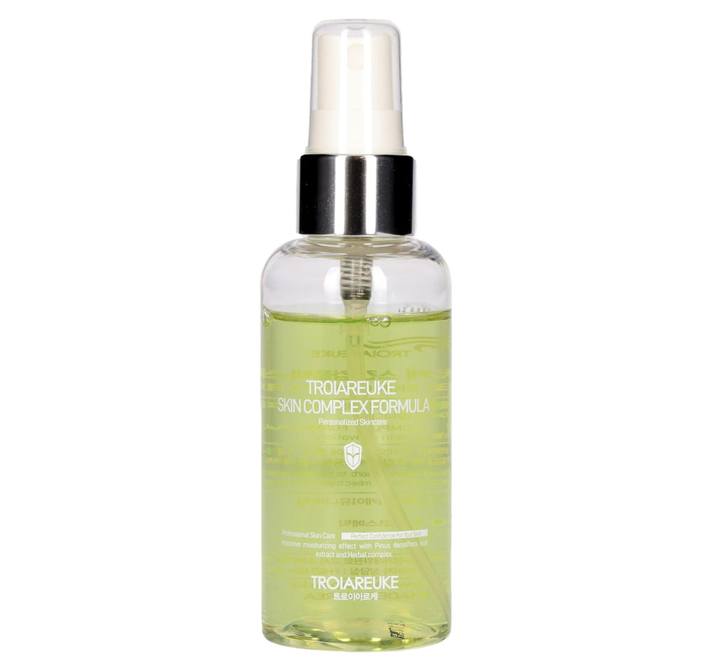 TROIAREUKE H+ Cocktail Ampoule Toner bottle in green for refreshed, balanced skin.