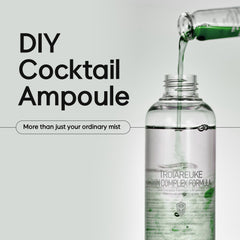 TROIAREUKE H+ Cocktail Ampoule Toner dispenser green—precise application for smooth skin.