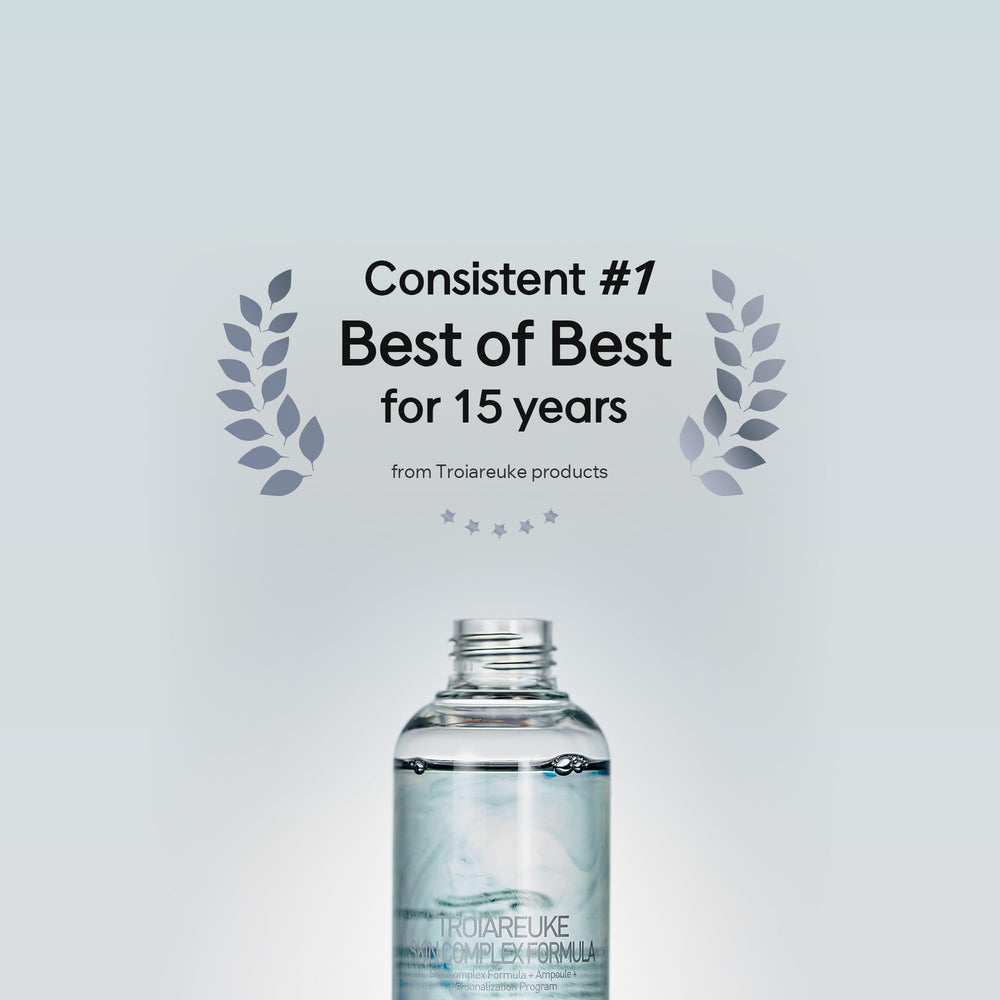 Troiareuke H+ Cocktail Ampoule Toner label close-up highlights premium packaging