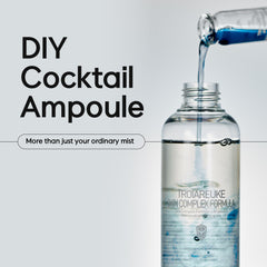 Troiareuke H+ Cocktail Ampoule Toner blue pump close-up for easy application
