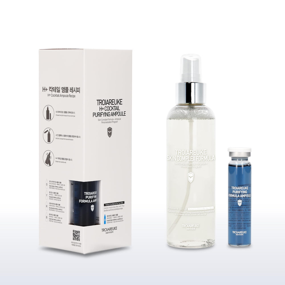 Troiareuke H+ Cocktail Ampoule Toner texture close-up reveals light, watery consistency