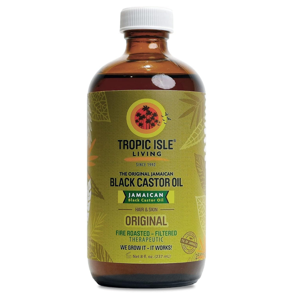 Tropic Isle Living Jamaican Black Castor Oil bottle pour for hair nourishment
