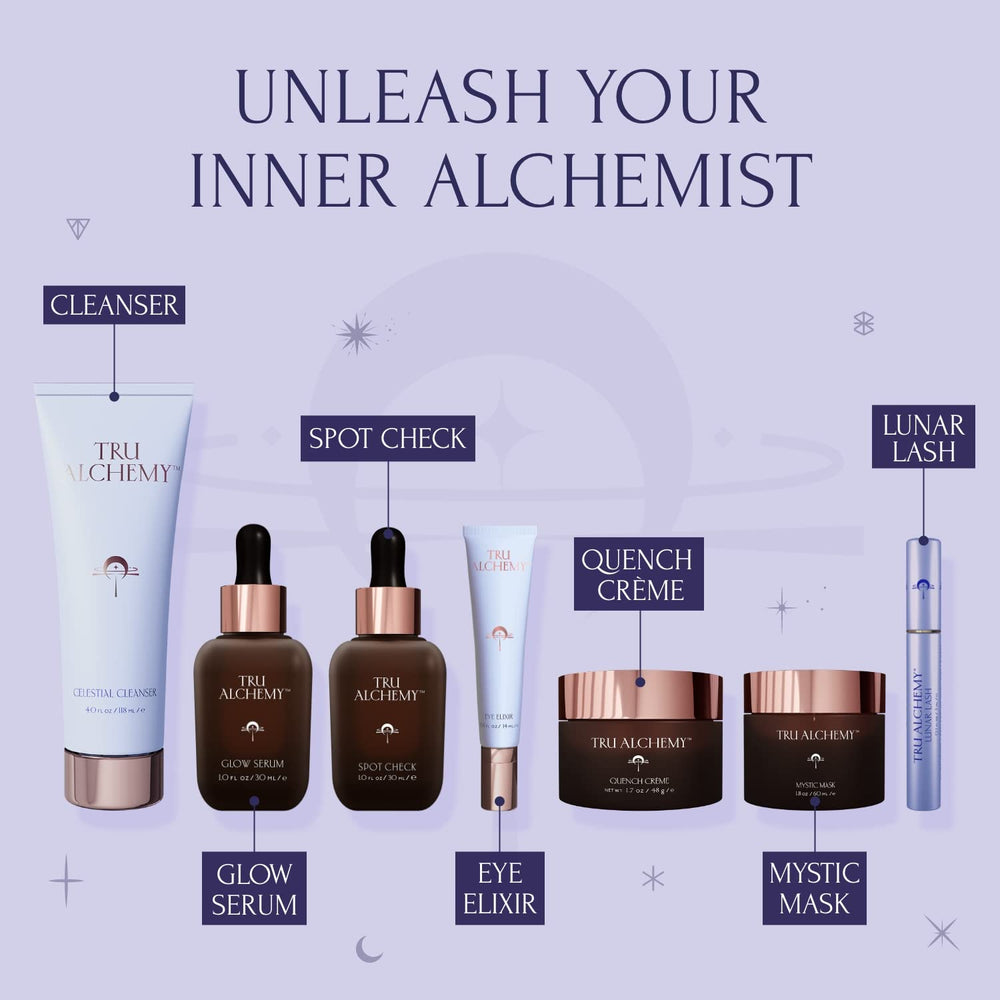 Tru Alchemy hyaluronic acid with silk amino acids for lash hydration.