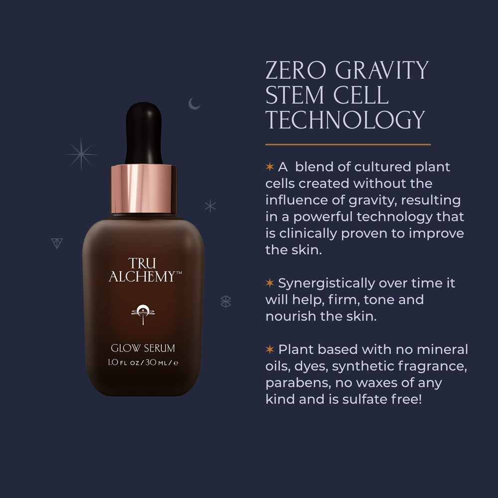 Cruelty-free Leaping Bunny logo on Tru Alchemy serum packaging