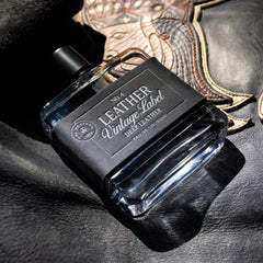 Tru Fragrance Beauty No. 4 Leather cap detail with refined finish