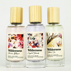 Tru Fragrance Beauty Wilderness Crystal Woods EDP tester strip capturing cedar and jasmine impression
