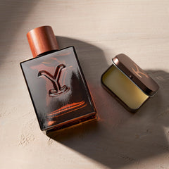 Tru Fragrance Beauty Yellowstone Ride box interior with included fragrances.