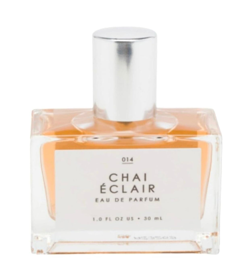 Tru Fragrance Gourmand Chai Eclair EDP 1 oz bottle, ideal for travel and daily wear.