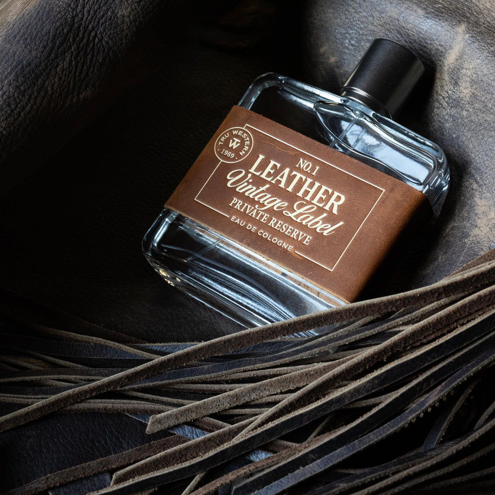 Tru Western Leather No. 1 top note Clementine for fresh daytime wear