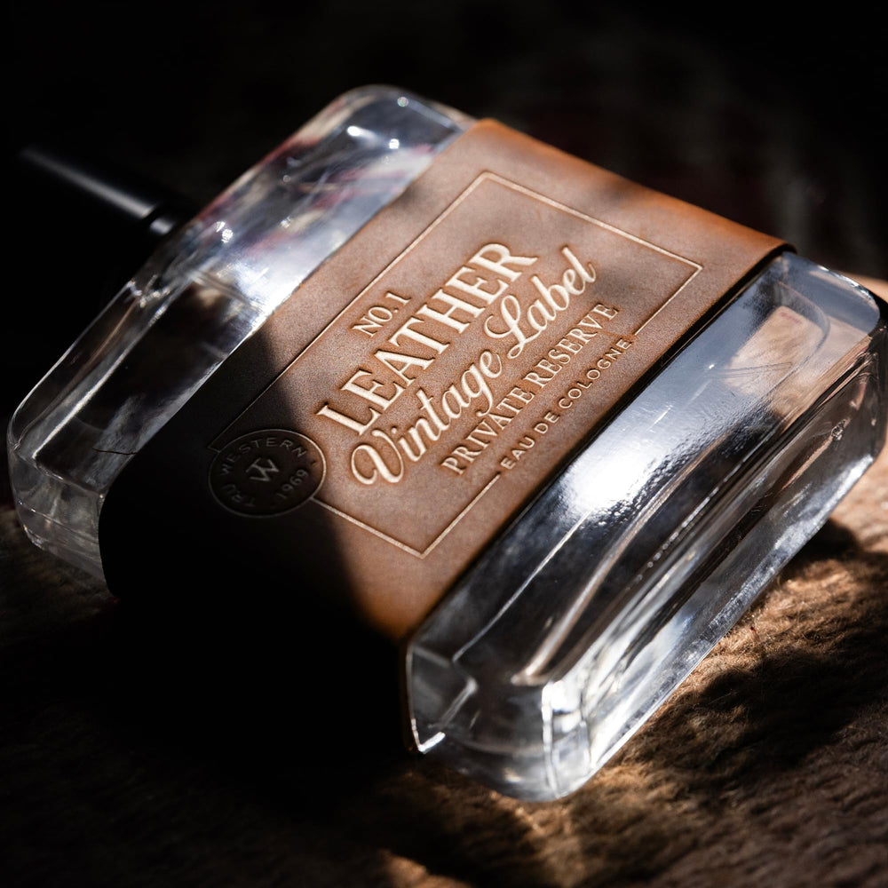 Tru Western Leather No. 1 three-point-four-ounce bottle in hand
