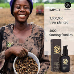 True Moringa Oil packaging 30ml is compact and travel-friendly.