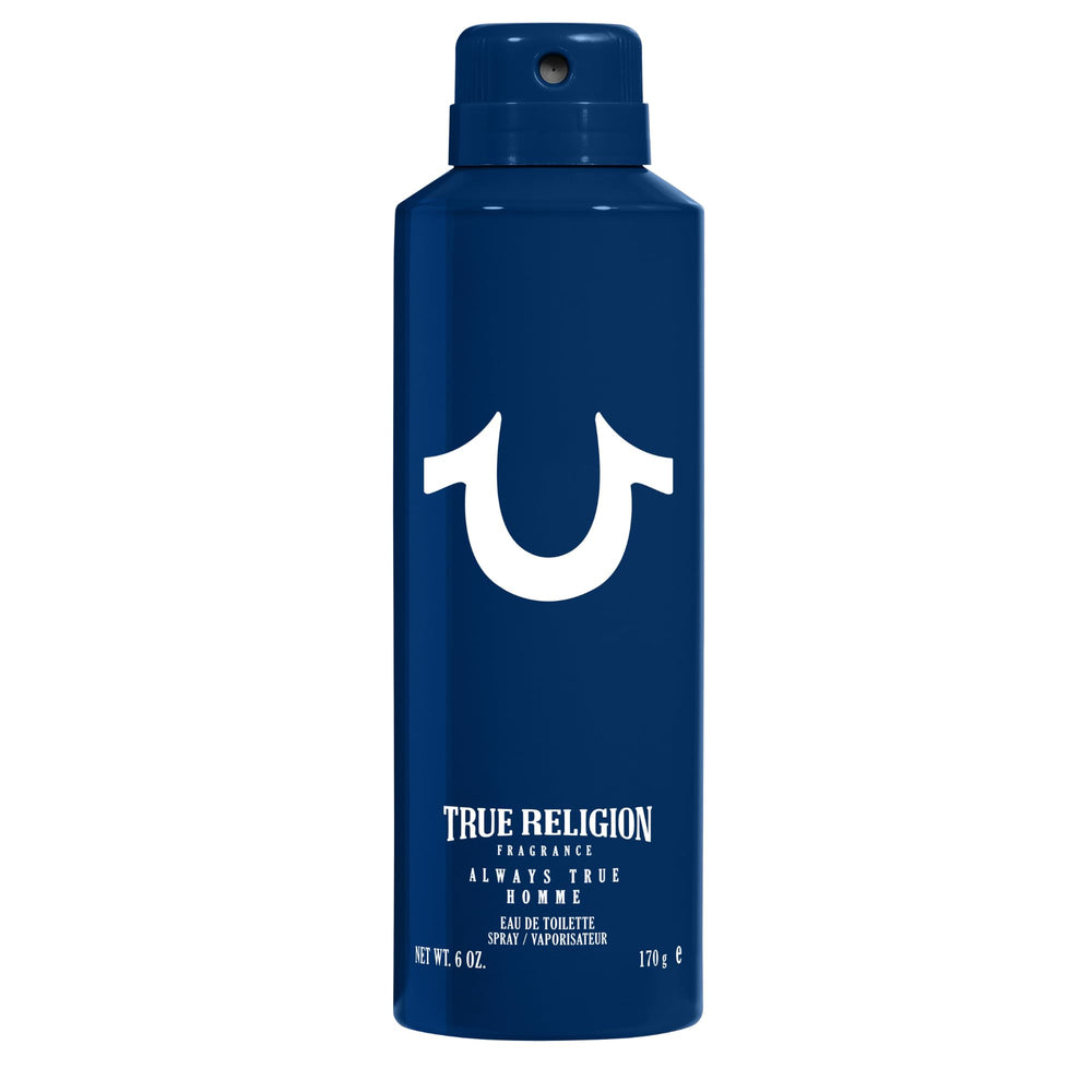 True Religion Always True Homme body spray bottle for daily confident scent