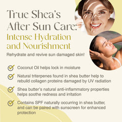 Hands applying True Shea whipped butter for daily moisture and comfort