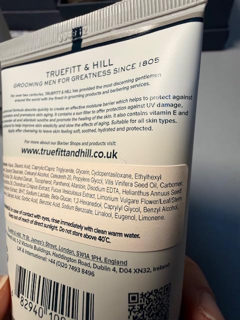 Truefitt & Hill Skin Control packaging is travel-ready.