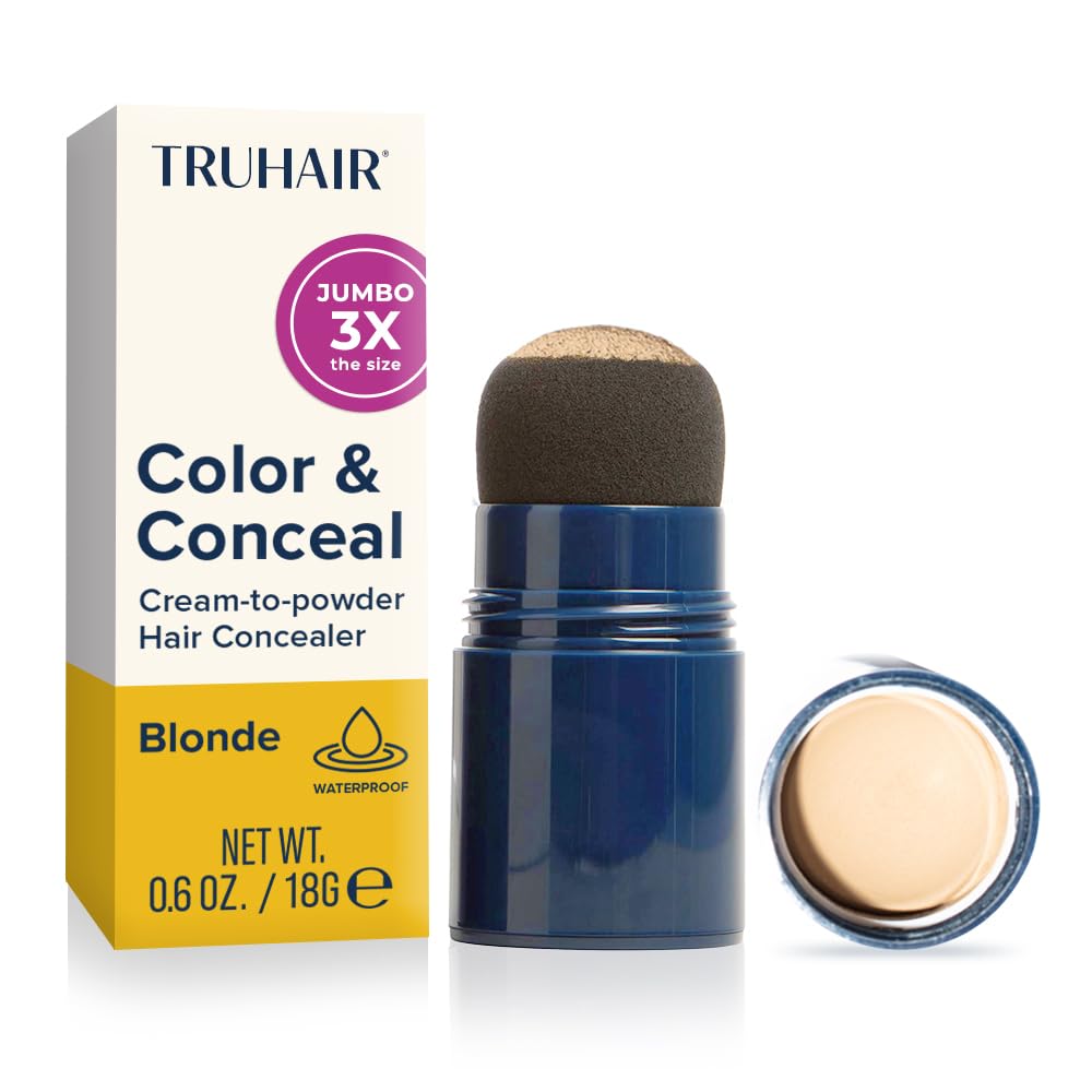 Truhair Jumbo Color & Conceal cap and sponge for mess-free root touch-ups