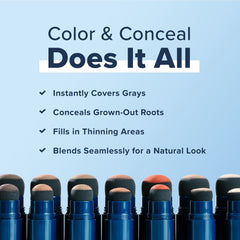 Truhair Jumbo Color Conceal sponge transfers color precisely.