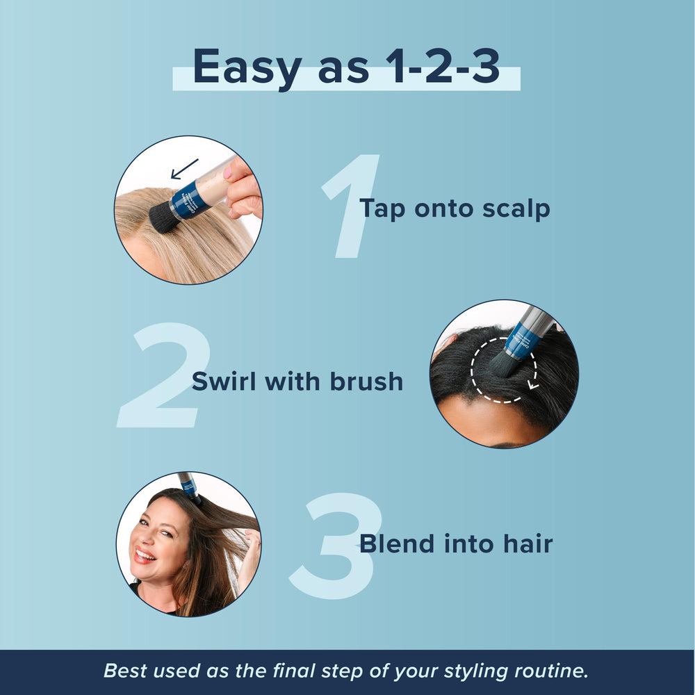 Truhair Precision brush applicator enables precise, mess-free touch-ups