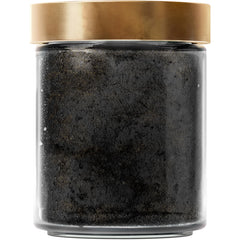 Truly 24K Gold Black Soap tub view indicates easy scooping and application.