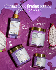 Truly Acai Your Boobies Serum massage action demonstrates absorption into skin.