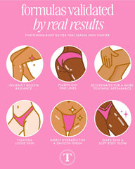 Truly Birthday Sex Butter peptides aid subtle skin tightening