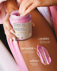 Truly Birthday Sex Butter rosy glow finish enhancing radiance on skin