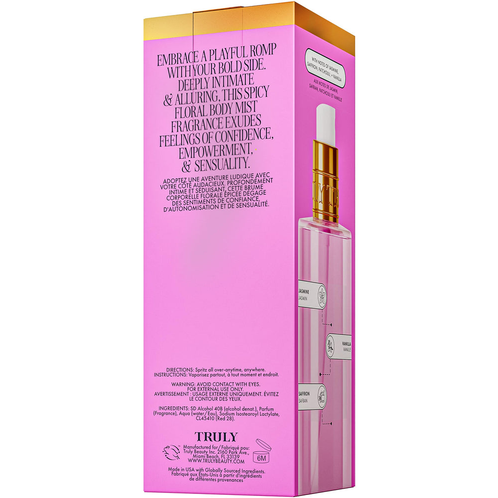 Truly Birthday Sex Perfume Mist brand logo close-up for brand recognition.